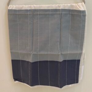 NWT | ANCHAL | 100% Organic Cotton Handmade in India Scarf | Blue+White